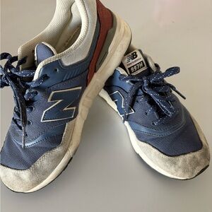 New Balance Kids' Navy and Red Sneakers